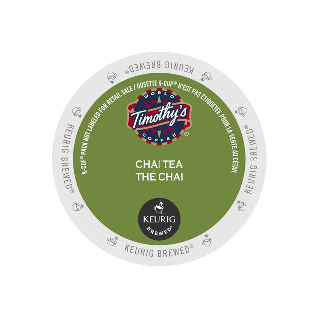 Timothy's Chai Tea K-Cup® Pods (Box of 24) K-Cups Timothy's