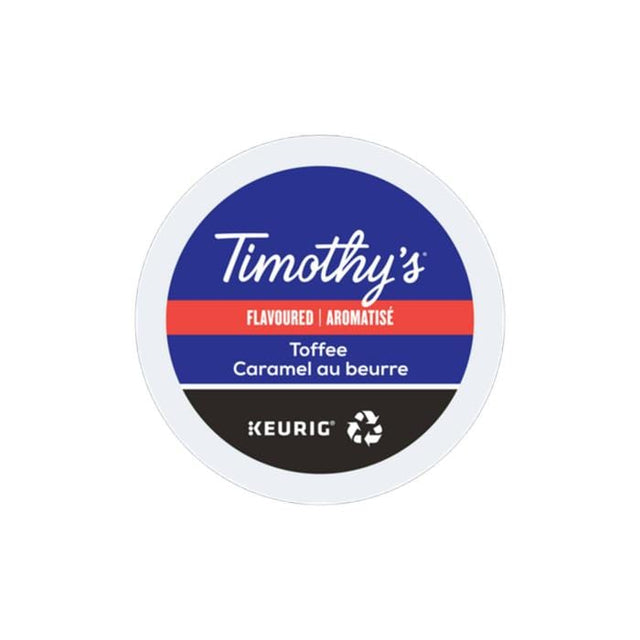 Timothy's Toffee (Formerly Winter Carnival) K-Cup® Recyclable Pods (Case of 96) K-Cups Timothy's