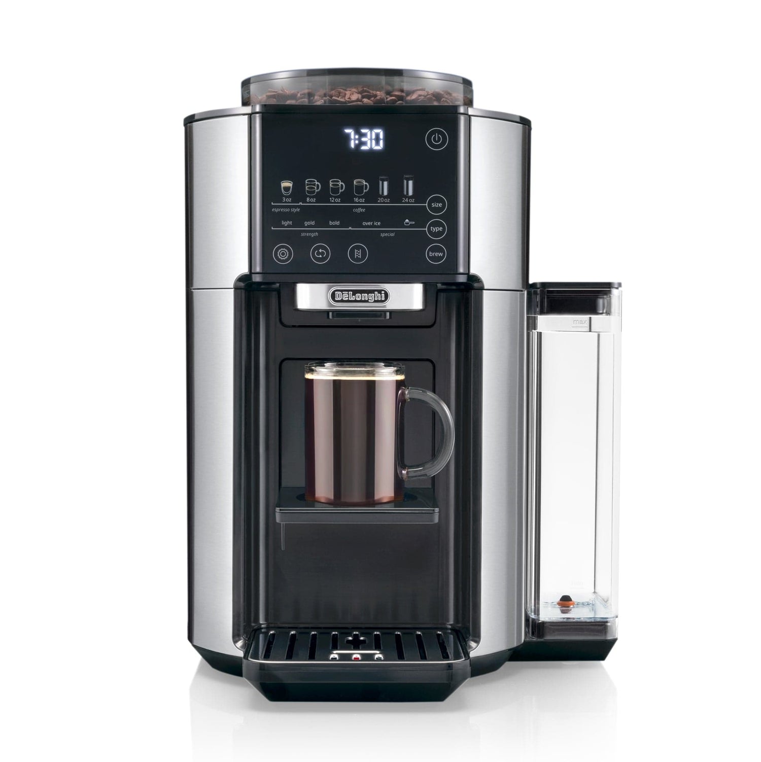 De'Longhi TrueBrew Fully Automatic Drip Coffee Machine CAM51025MB (Stainless Steel) Super Automatic Espresso Machine DeLonghi