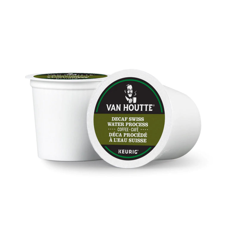 Van Houtte Decaf. Fair Trade Swiss Water Organic K-Cup® Recyclable Pods (Box of 24) - Best Before May 29, 2023