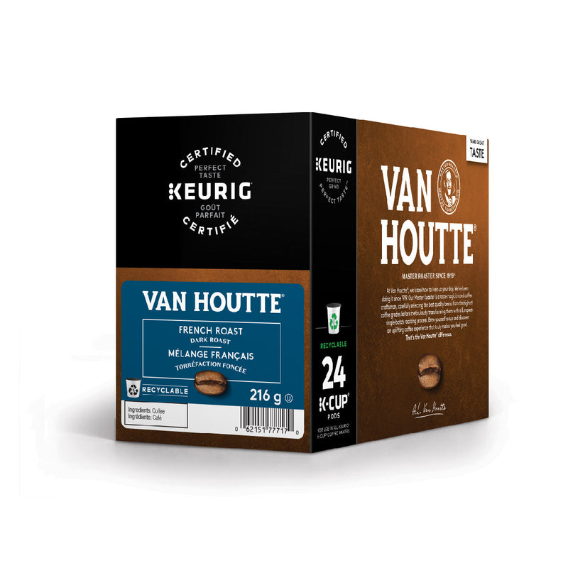 Van Houtte French Roast K-Cup® Recyclable Pods (Box of 24) | Best Before Nov 4th, 2022