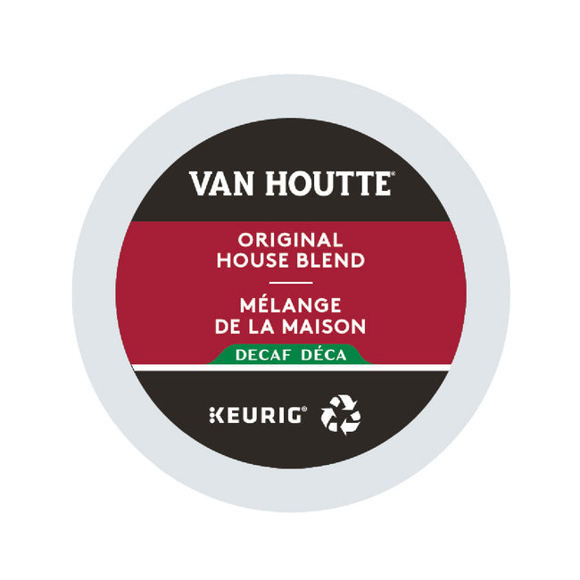 Van Houtte Decaf Original House Blend K-Cup® Recyclable Pods (Case of 96)