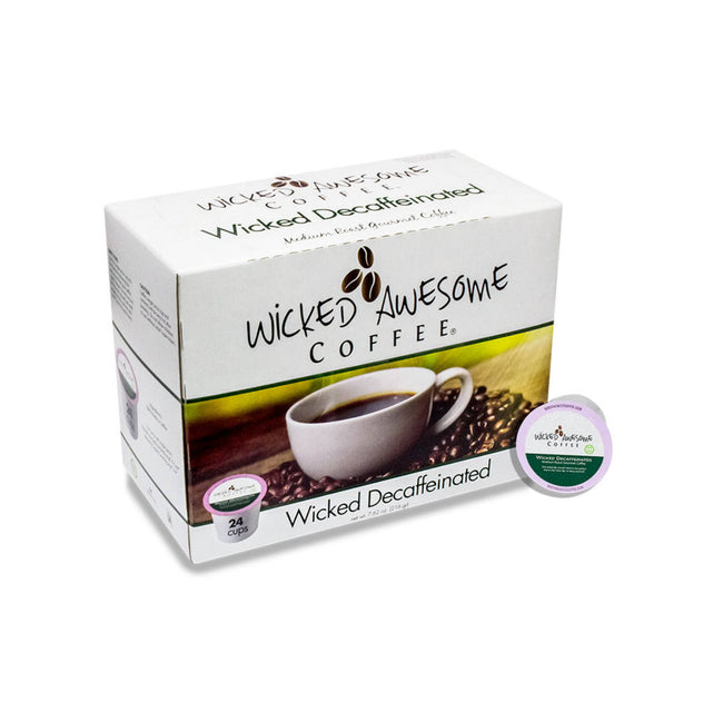 Wicked Awesome's Decaffeinated Single-Serve Coffee Pods (Case of 96)