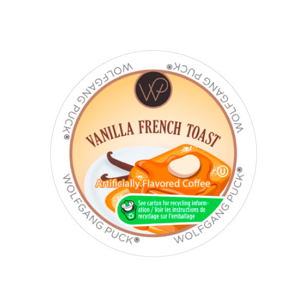 Wolfgang Puck Vanilla French Toast Single Serve Coffee Pods (Case of 96)