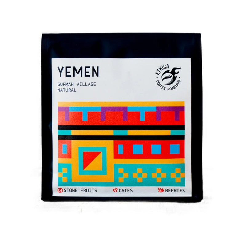 Ethica Roasters Yemen Gurmah Village Whole Bean Coffee (250g)