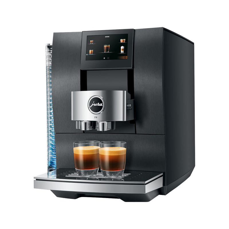 Jura Z10 Diamond Black Super Automatic Espresso Machine Bundle (Jura Black Cool Control 1.0 l and Smart Care Kit)