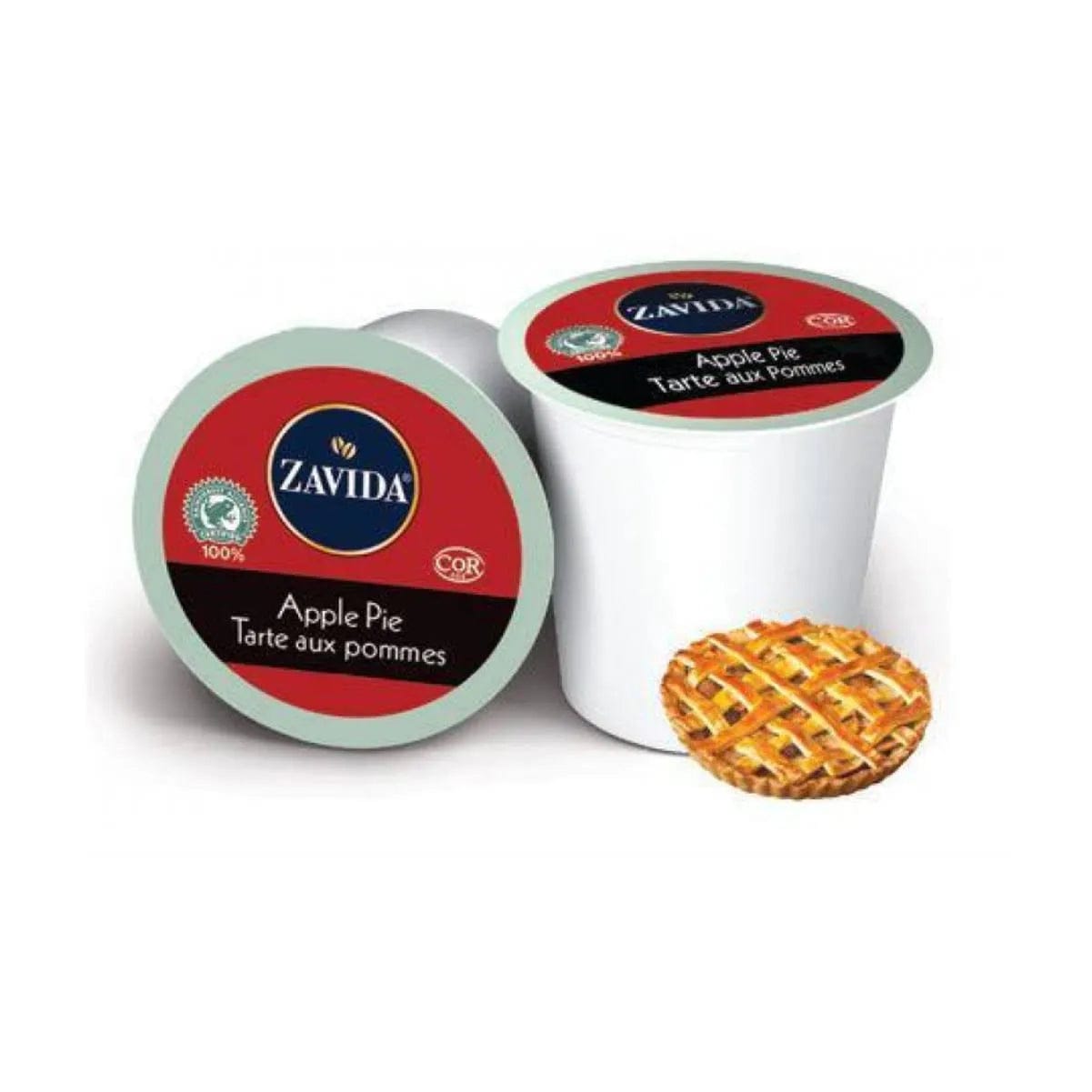 Zavida Apple Pie Single-Serve Coffee Pods (Box of 24) K-Cups Zavida