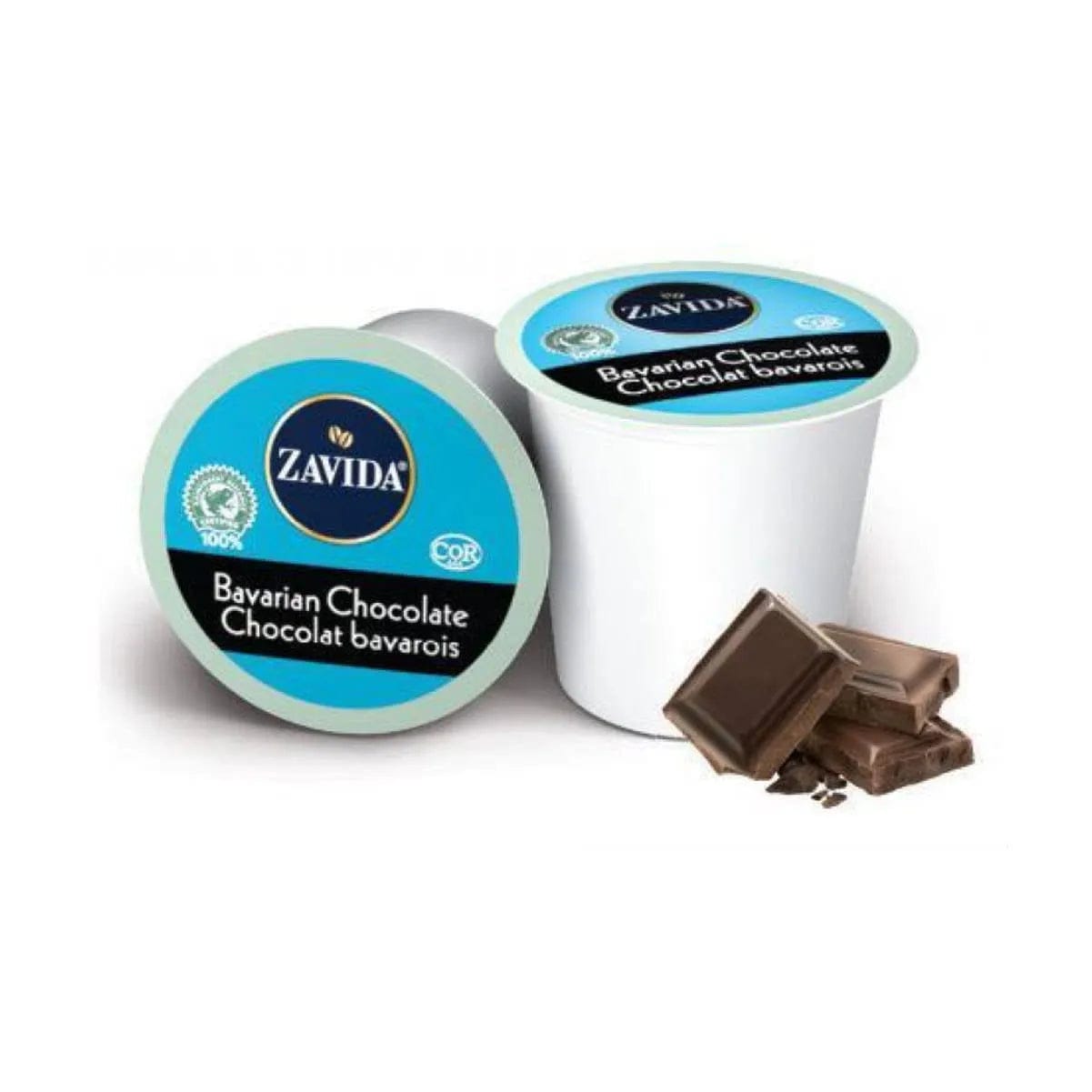 Zavida Bavarian Chocolate Single-Serve Coffee Pods (Box of 24) K-Cups Zavida