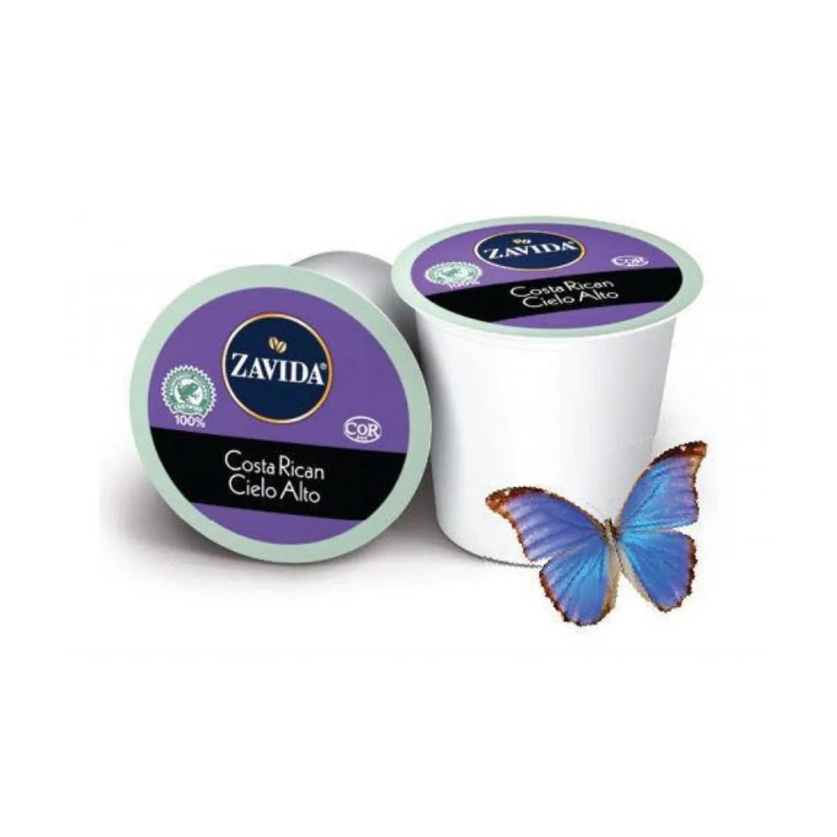 Zavida Costa Rican Cielo Alto Single-Serve Coffee Pods (Box of 24) K-Cups Zavida