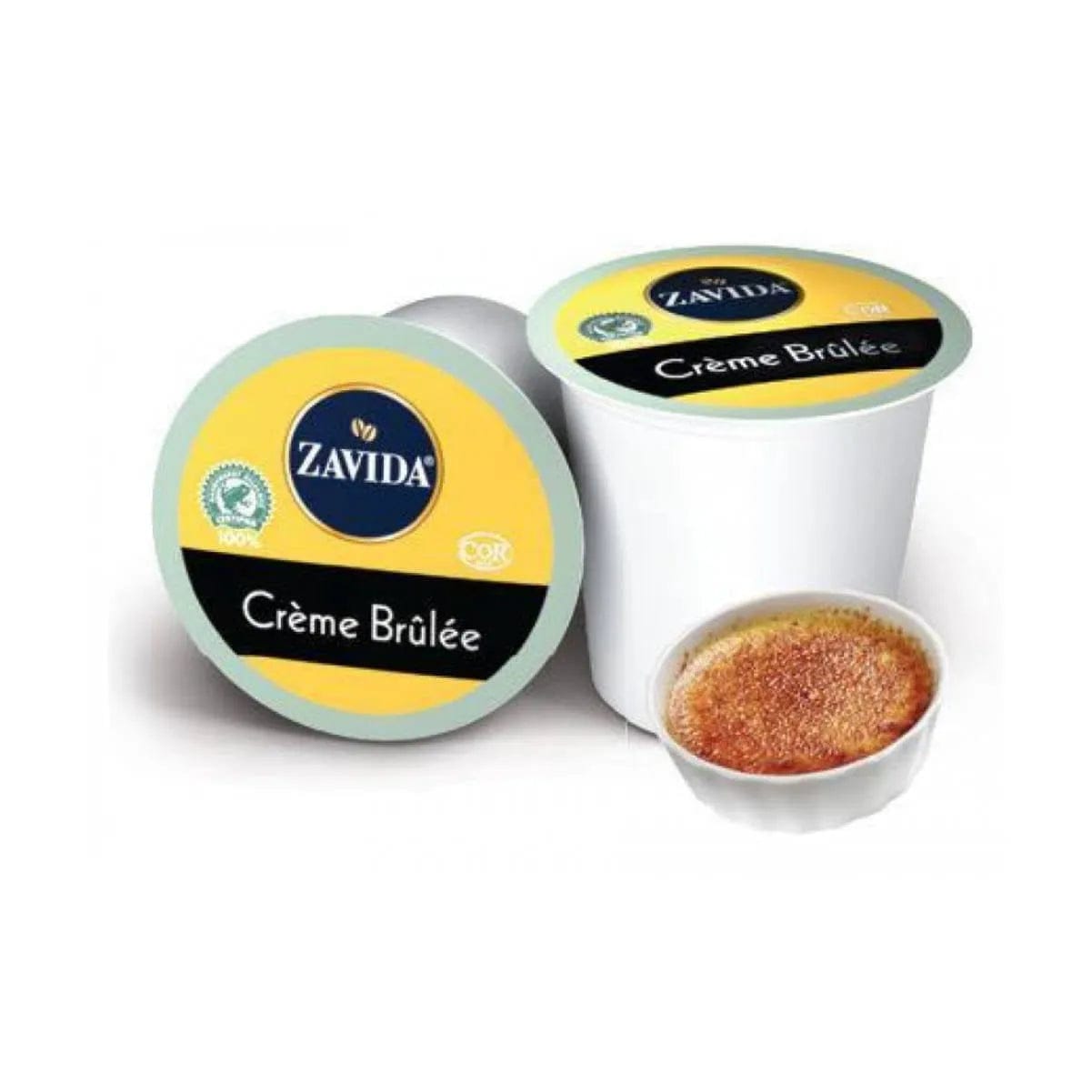 Zavida Creme Brulee Single-Serve Coffee Pods (Box of 24) K-Cups Zavida