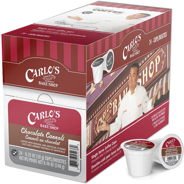 Cake Boss Chocolate Cannoli Single-Serve Coffee Pods (Box of 24)