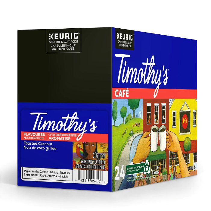 Timothy's Toasted Coconut K-Cup® Pods (Case of 96)