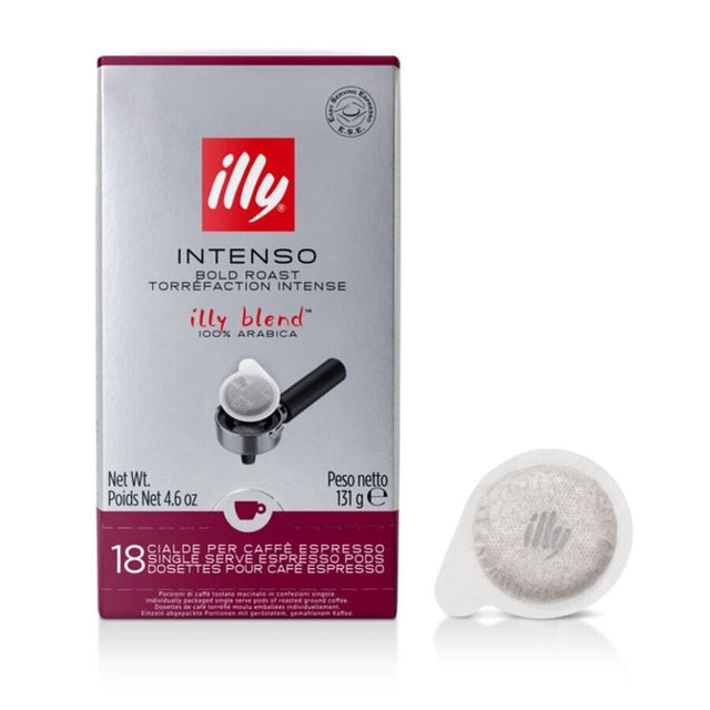 Illy E.S.E. Pods Intenso Dark Roast (Box of 18) - Best Before May 2025 E.S.E. Pods Illy