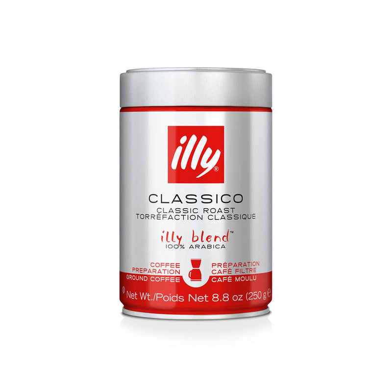 Illy Classico Medium Filtro Coffee Grounds (Bulk Case of 6)