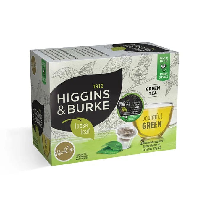 Higgins & Burke Bountiful Green Tea Single Serve Pods (Box of 24) K-Cups Higgins & Burke