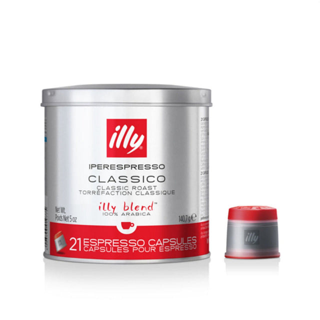 Illy Iperespresso Classico Medium Espresso Capsules (21 Ct. Tin) - Best Before January 2026 Illy Iperespresso Capsules Illy