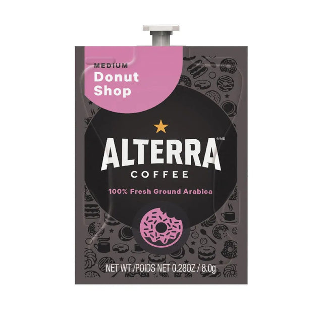 Flavia Alterra Donut Shop Medium Roast Coffee Freshpacks (Case of 100) Freshpacks Alterra Coffee Roasters