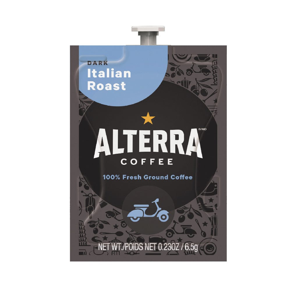 Flavia Alterra Italian Roast Dark Roast Coffee Freshpacks (Case of 100) Freshpacks Alterra Coffee Roasters