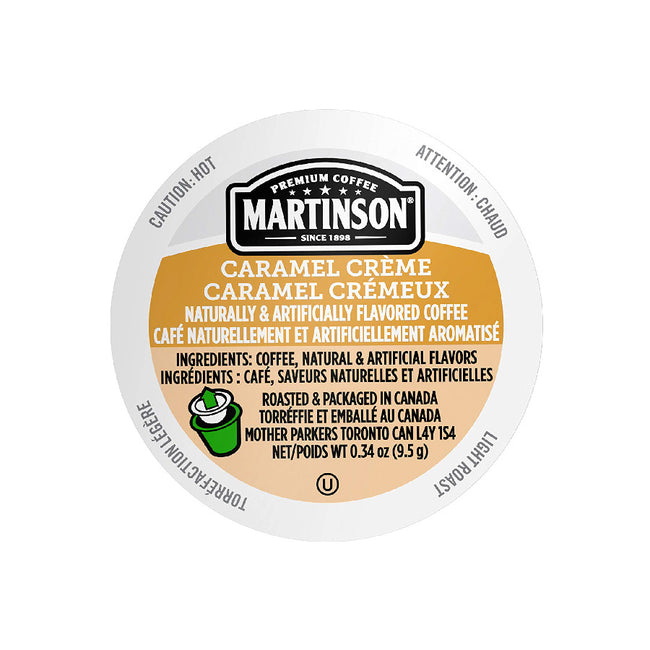 Martinson Coffee Caramel Créme Single Serve Pods (Box of 24)