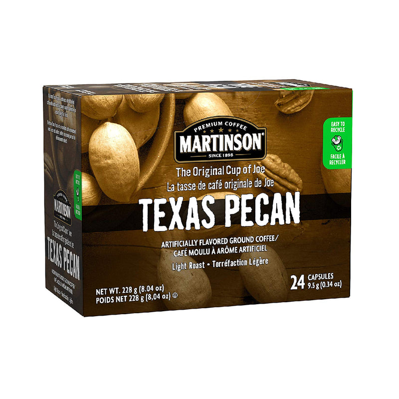 Martinson Coffee Texas Pecan Single Serve Pods (Case of 96)