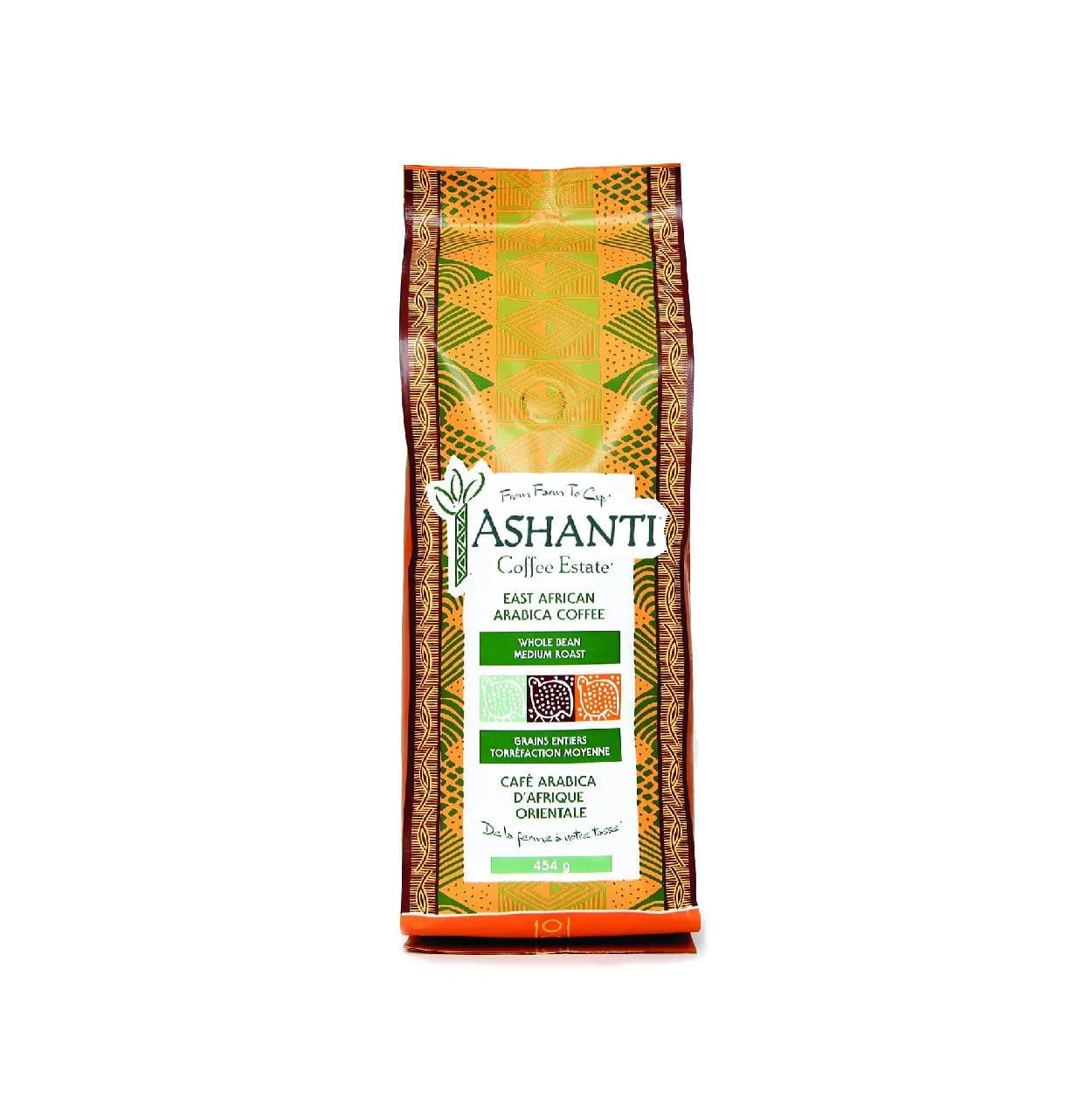 Ashanti Coffee Artisan African Medium Roast Whole Bean (1lb) Whole Bean Coffee Ashanti Coffee