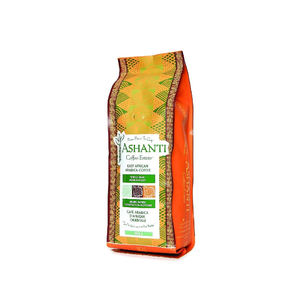 Ashanti Coffee Artisan African Medium Roast Whole Bean (1lb) Whole Bean Coffee Ashanti Coffee