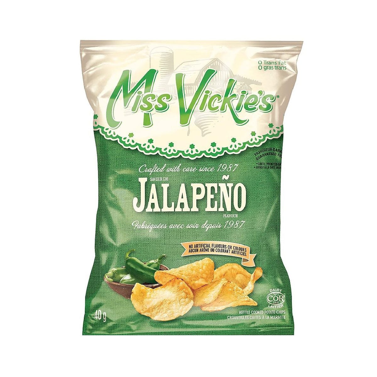 Bulk Miss Vickie's Jalapeno Chips (Box of 40 Bags) Snacks & Treats Miss Vickie's