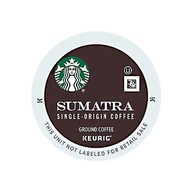 Starbucks Sumatra K-Cup® Pods (Case of 96) K-Cups Starbucks