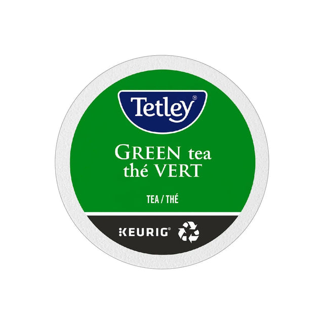 Tetley Pure Green Tea K-Cup® Recyclable Pods | Best Before Nov 28, 2024 (Box of 24) K-Cups Tetley