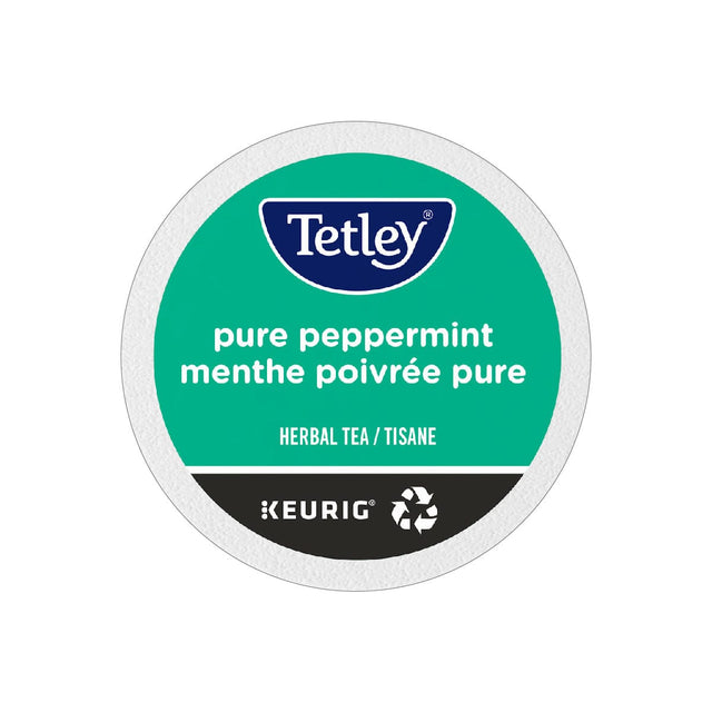 Tetley Pure Peppermint Tea K-Cup® Recyclable Pods (Case of 96) K-Cups Tetley