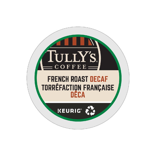 Tully's Decaf French Roast K-Cup® Recyclable Pods (Box of 24) K-Cups Tully's