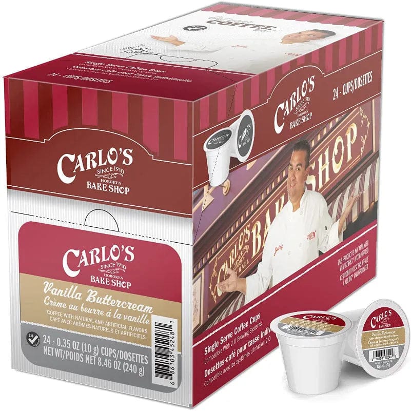 Cake Boss Vanilla Buttercream Single-Serve Coffee Pods (Box of 24) K-Cups Cake Boss