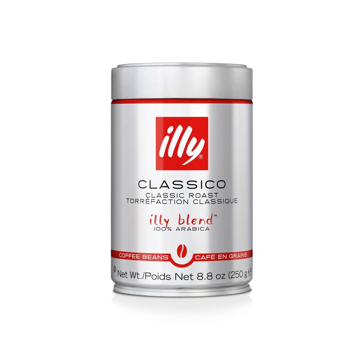Illy - Classico Medium Coffee (250g Tin of Whole Beans)